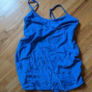 Blue Maternity Swim Top S